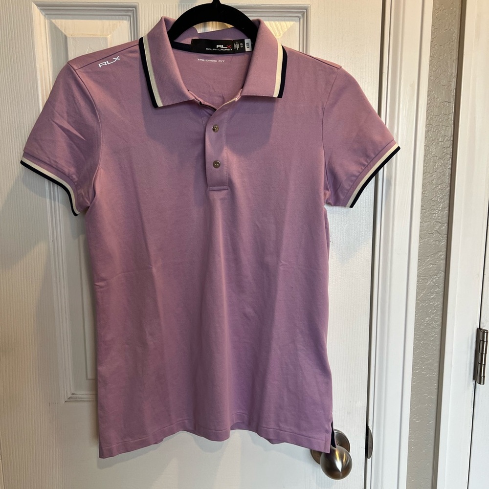 Ralph Lauren Lavender Polo with Black Accents